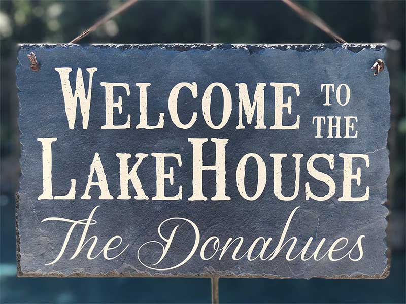Best Lake House Welcome Sign