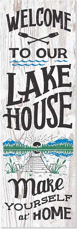 Cheap Lake House Welcome Sign