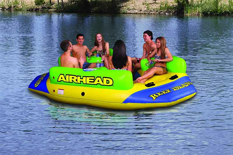Airhead Inflatable Islands Floating Lake Pontoon